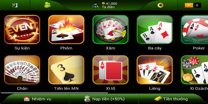 Game bài đổi thưởng tặng tiền khởi nghiệp thú vị